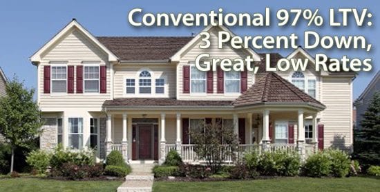 Conventional Loan 3% Down Available For 