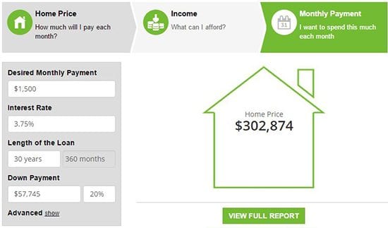 mortgage monthly payment calculator