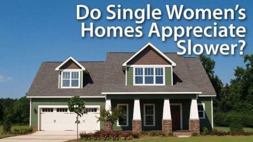 Single women experience slower home appreciation than single men