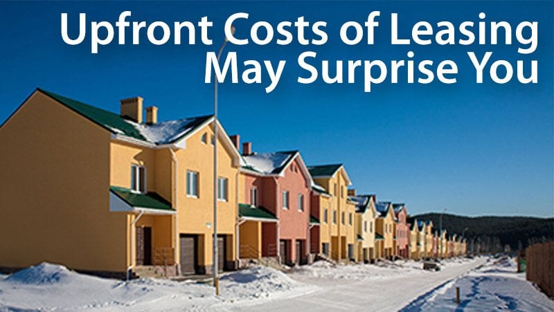 lease agreement upfront costs
