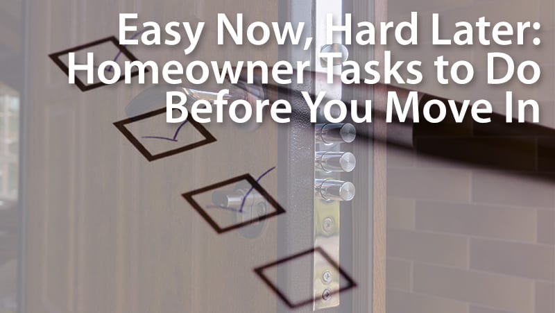 new house checklist
