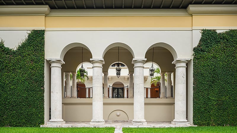 Miami Hip Hop Mansion Columns